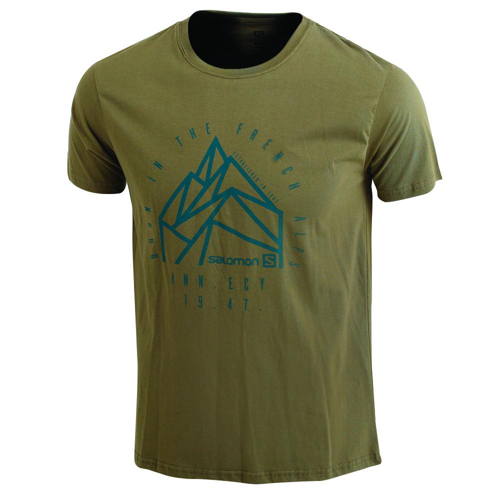 Salomon Singapore Mens T-shirts - JETLAG SS M Olive | 58269-UCGE